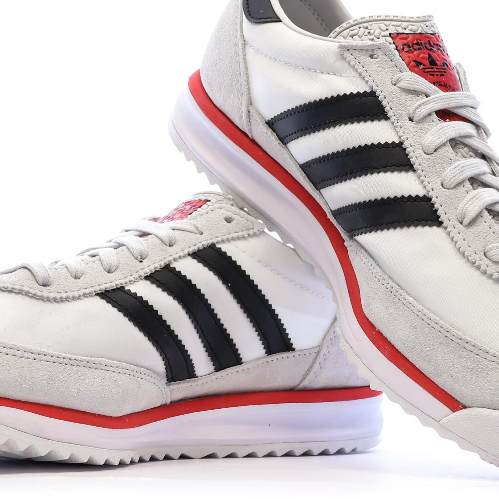 Baskets Blanches/Noir Homme Adidas Sl 72 Rs vue 7
