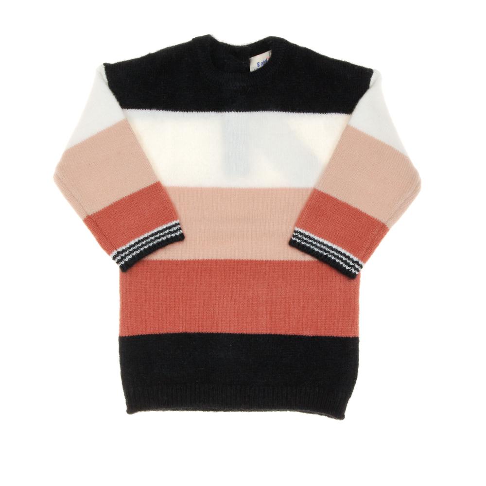 Robe Marine/Blanc/Rose Fille EOM Rajulbb pas cher