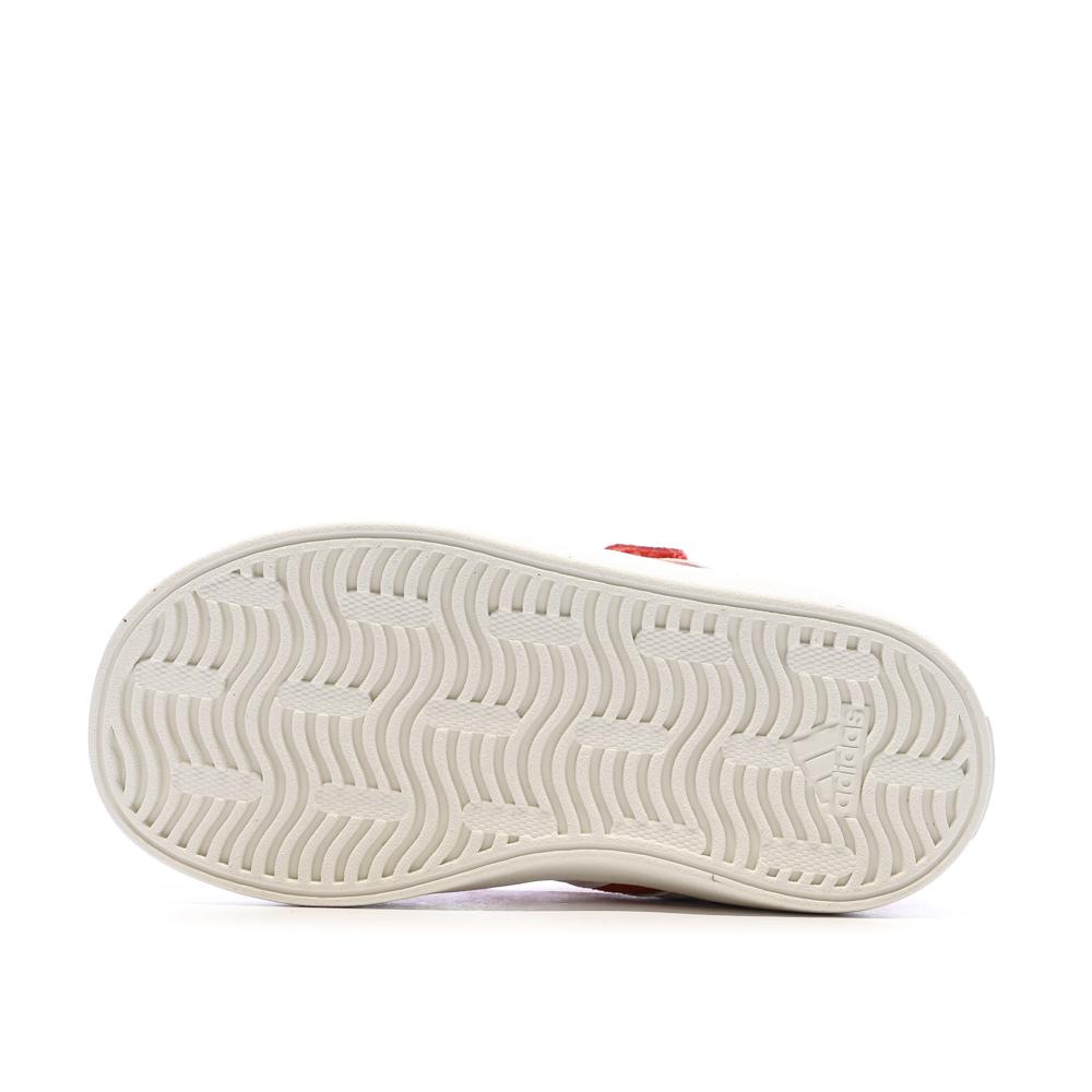 Baskets Rouges/Blanches Fille Adidas Grand Court 3.0 vue 5