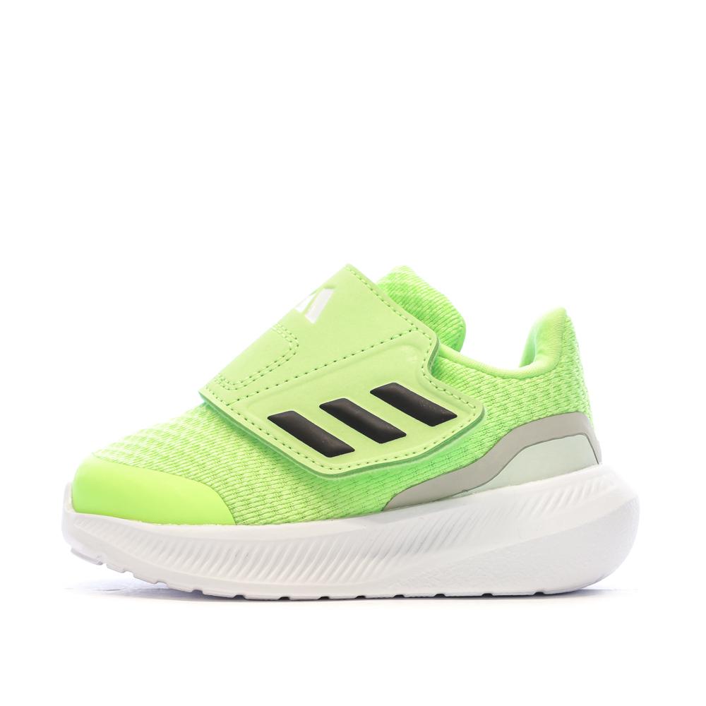 Baskets Jaune Fluo Garçon Adidas Runfalcon 3.0 Ac pas cher