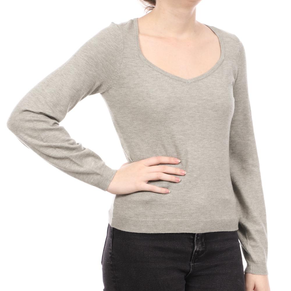 Pull Gris Femme Vero Moda Karma pas cher