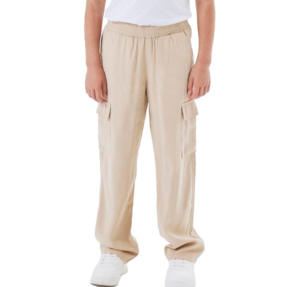 Pantalon fluide Beige Fille Name it Bella pas cher