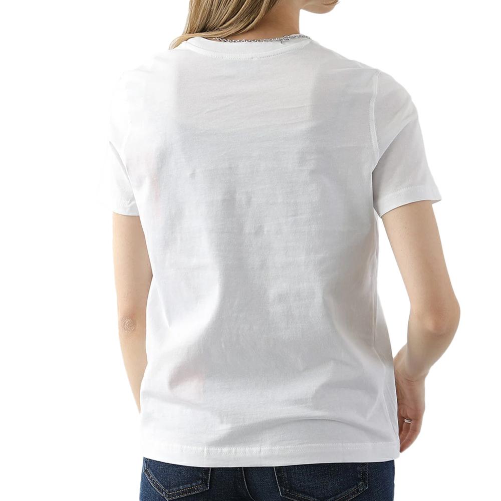 T-shirt Blanc Femme Diesel g11 vue 2