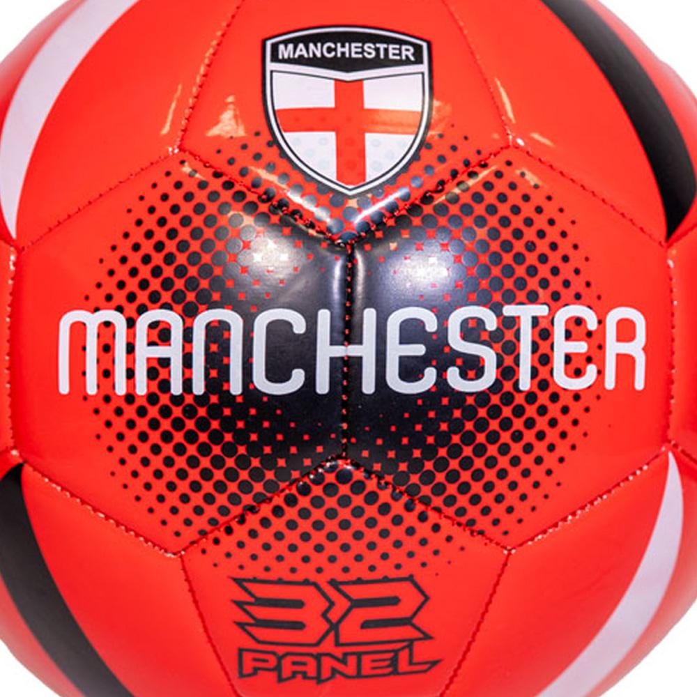 MANCHESTER Ballon Noir/Rouge Blanc Sport Zone vue 2