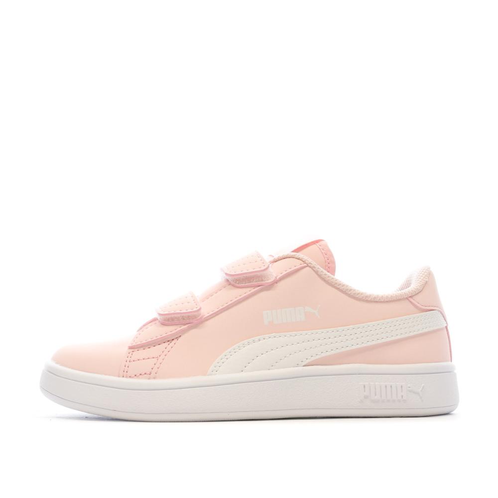 Baskets à Scratchs Rose Puma Smash 183 pas cher