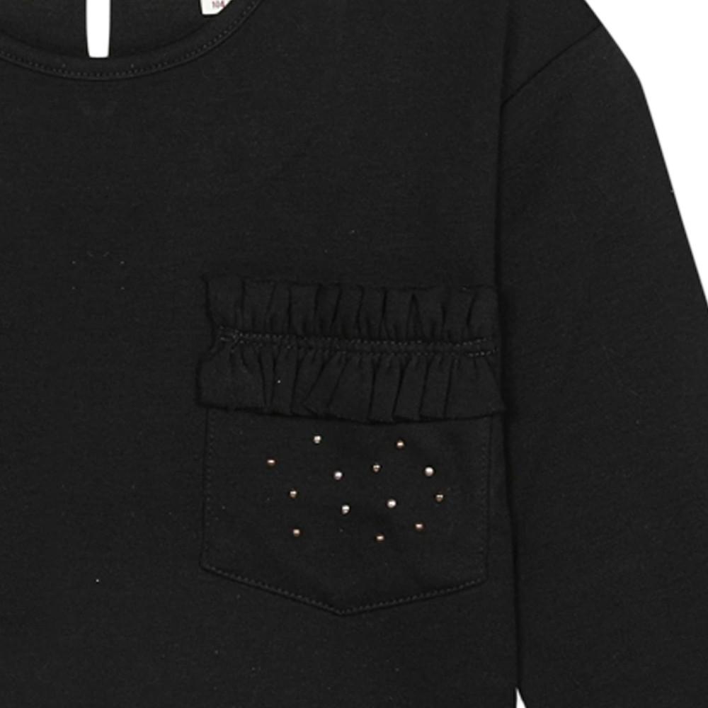 Tee-Shirt Noir Enfant/Fille Catimini CR10215 vue 3