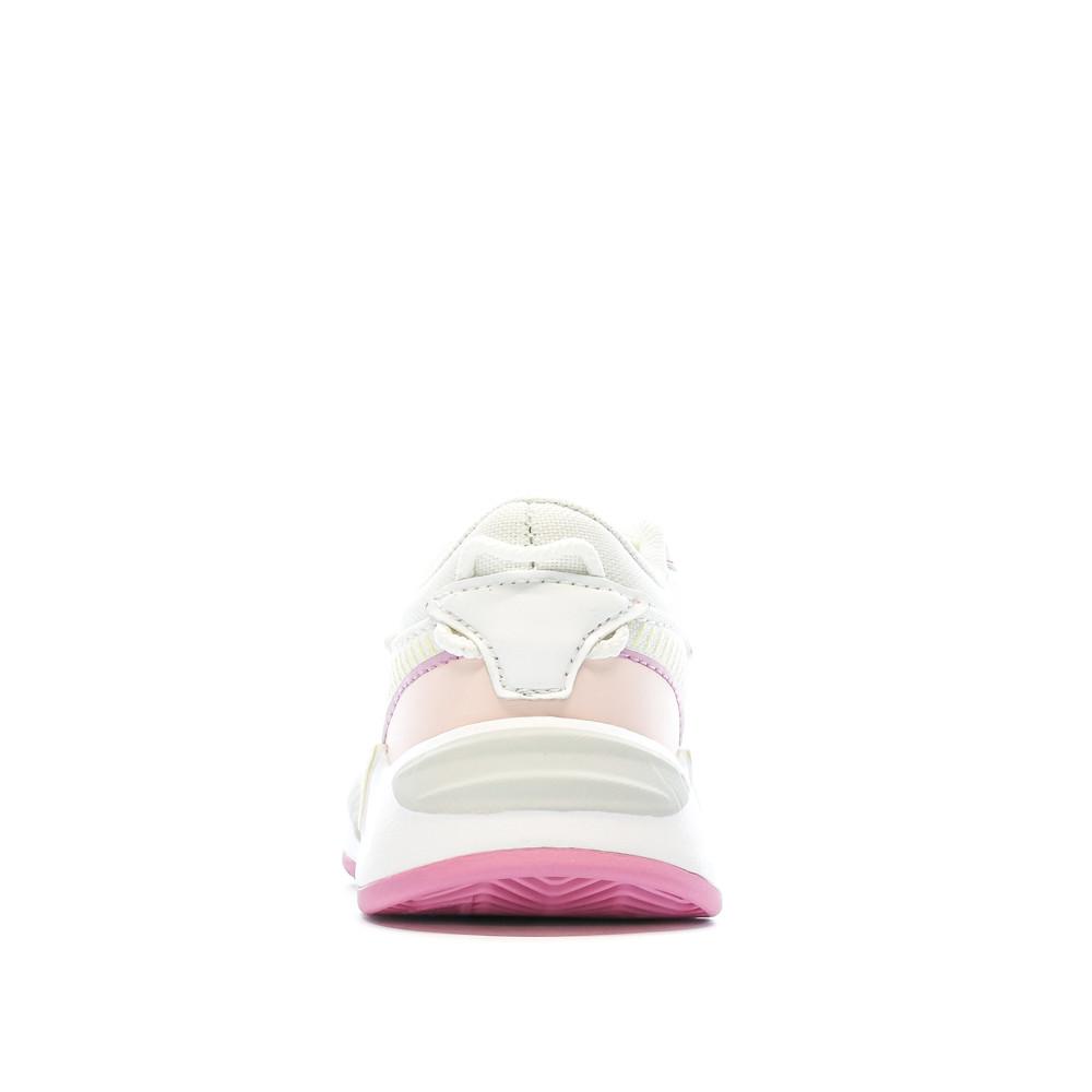 Baskets Écru/Rose Fille Puma Outline vue 3