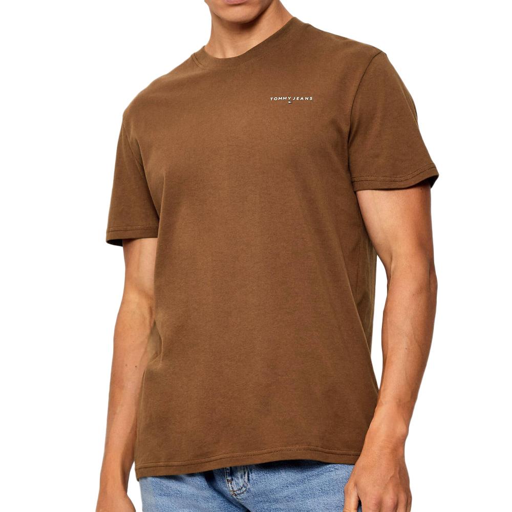 T-shirt Marron Homme Tommy Hilfiger Tjm Slim pas cher
