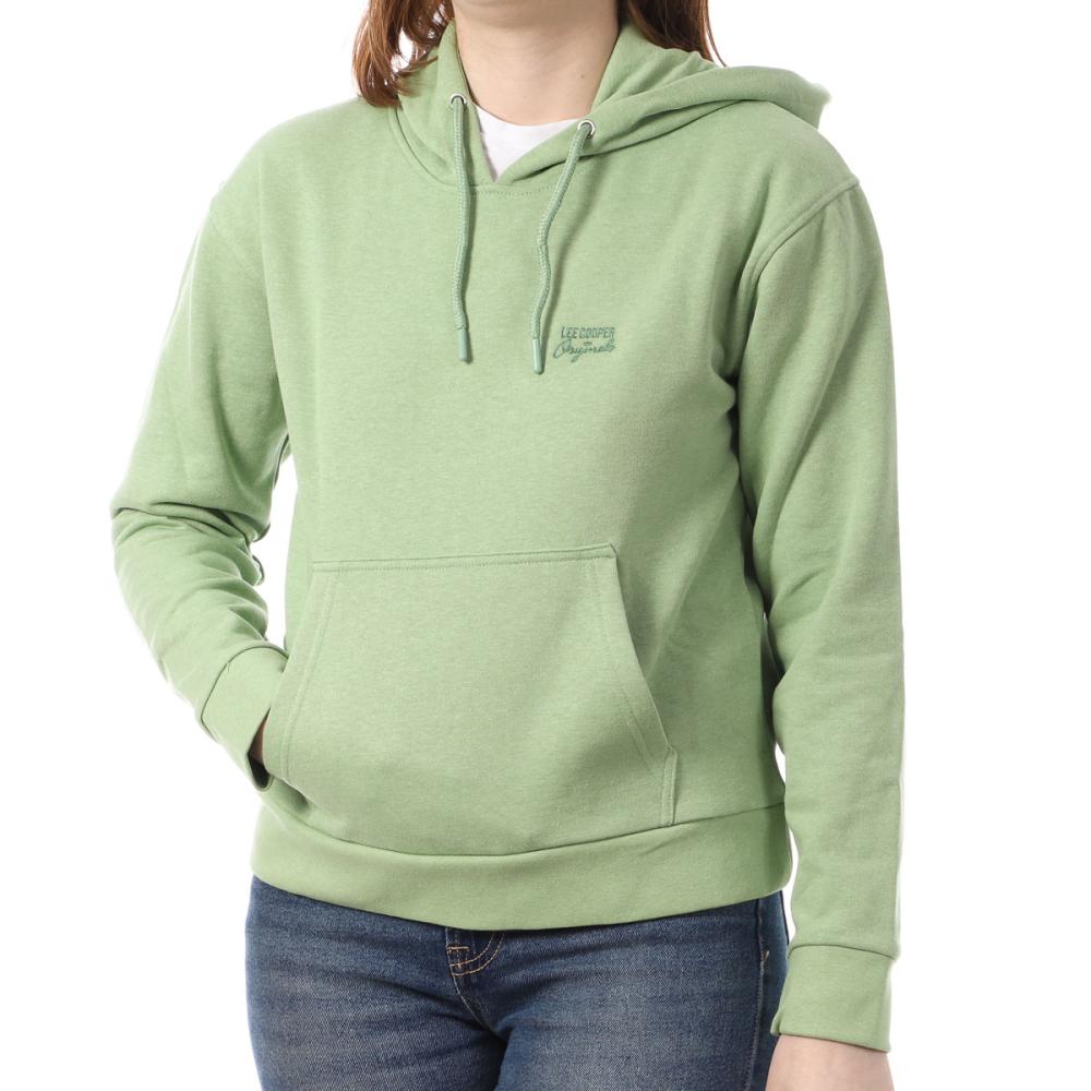 Sweat à capuche Vert Femme Lee Cooper Octavia547 pas cher