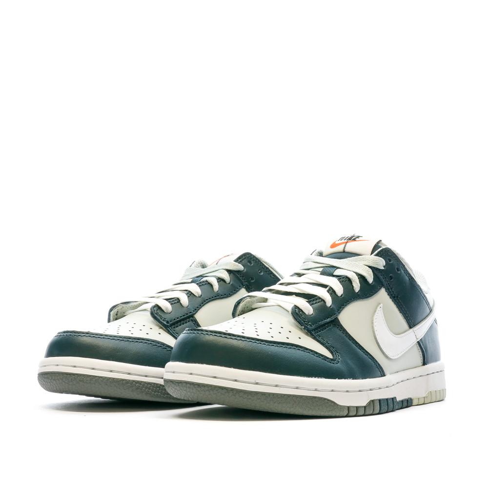 Baskets Vert Amande Junior Nike Dunk Low vue 6