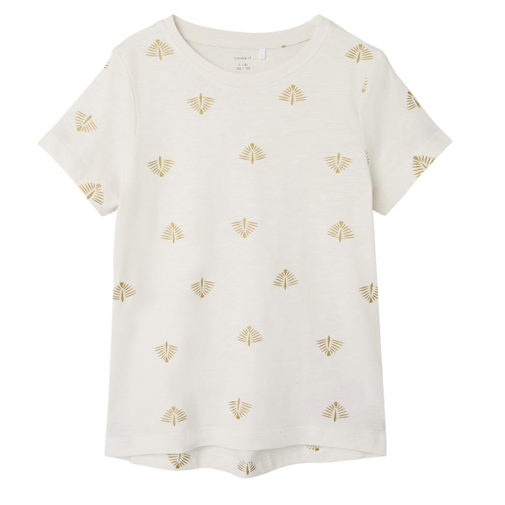 T-shirt Blanc Fille Name It Nellen pas cher