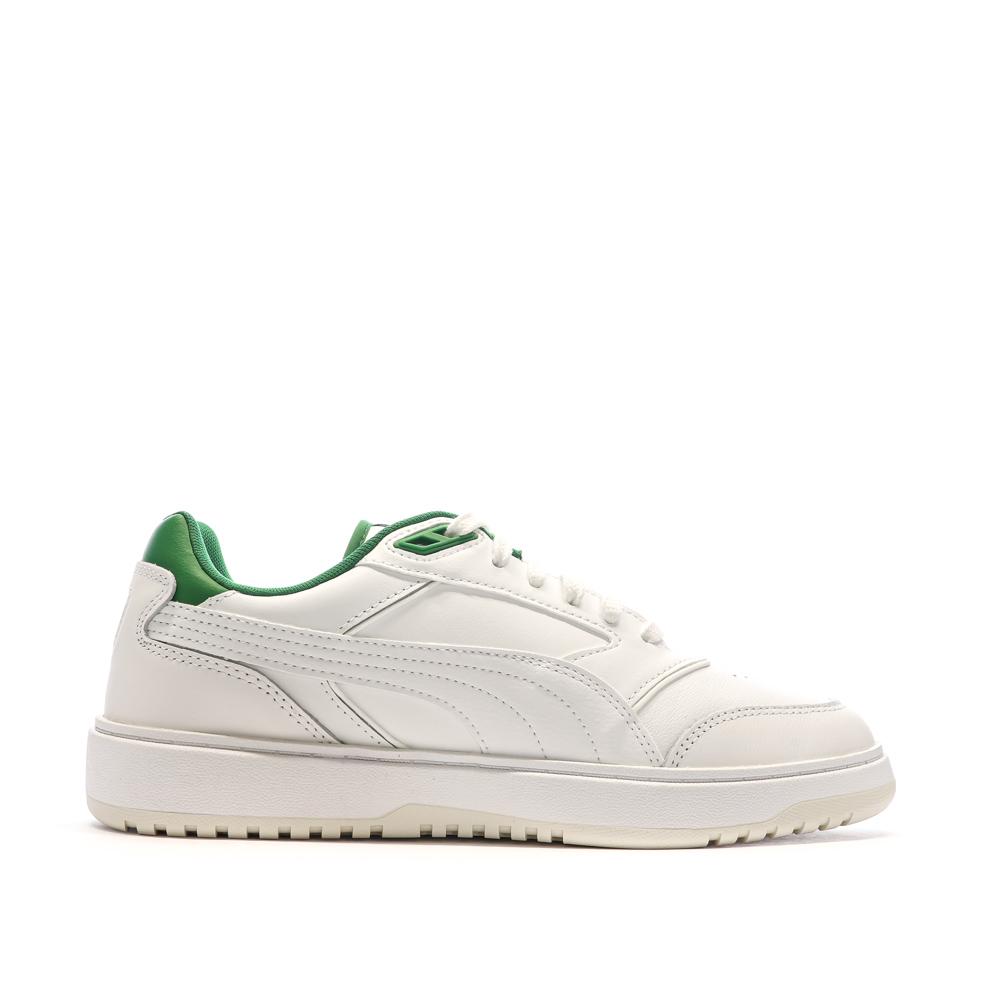 Baskets Blanches/Vertes Homme Puma Doublecourt03 vue 2