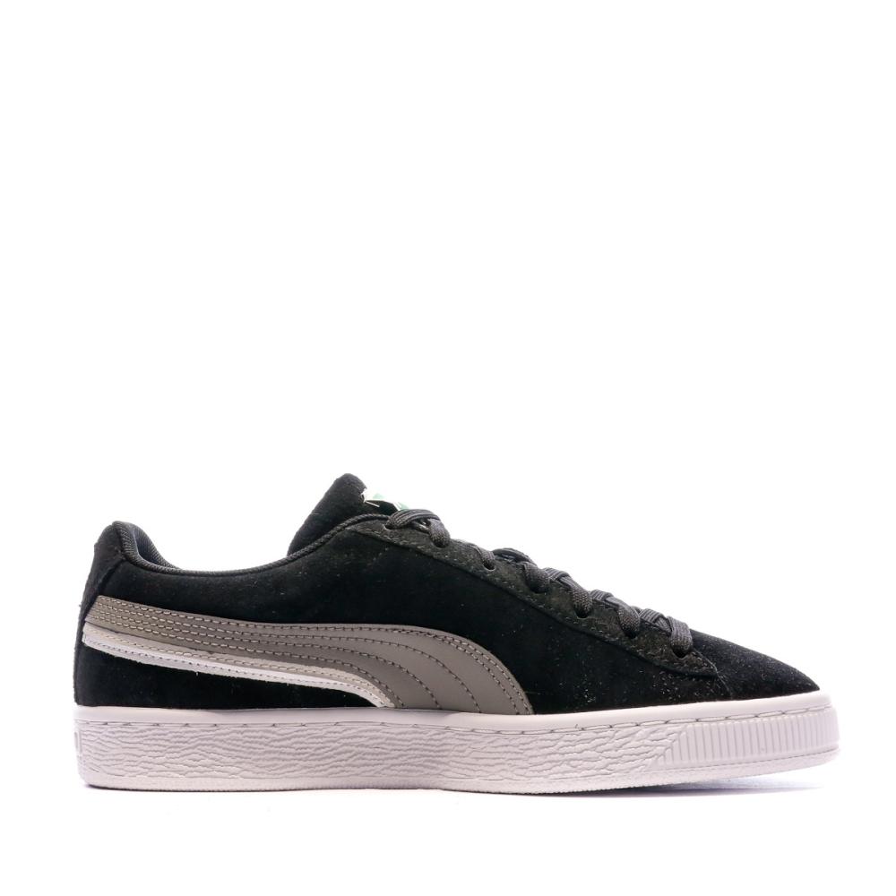 Baskets Noir/Grise Femme Puma Suede Triplex vue 2