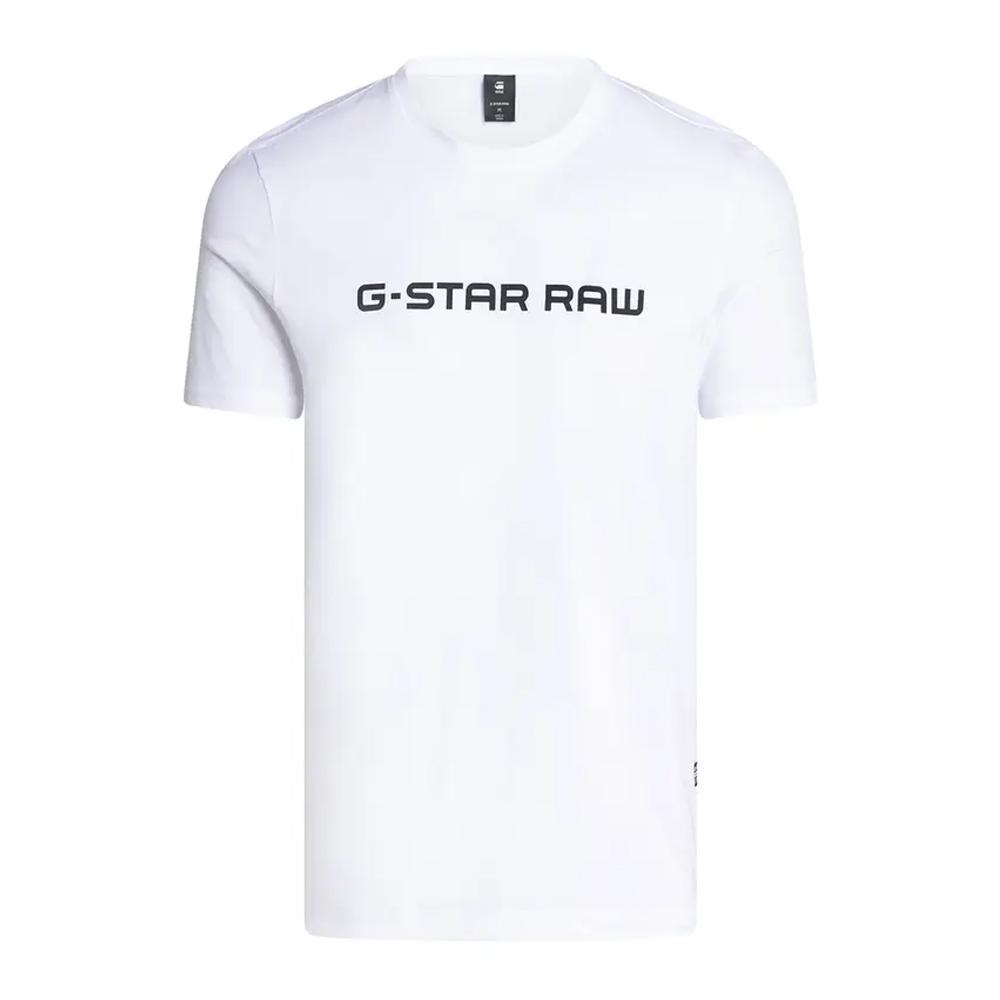 T-shirt Blanc Homme G-Star Raw GD25950 pas cher