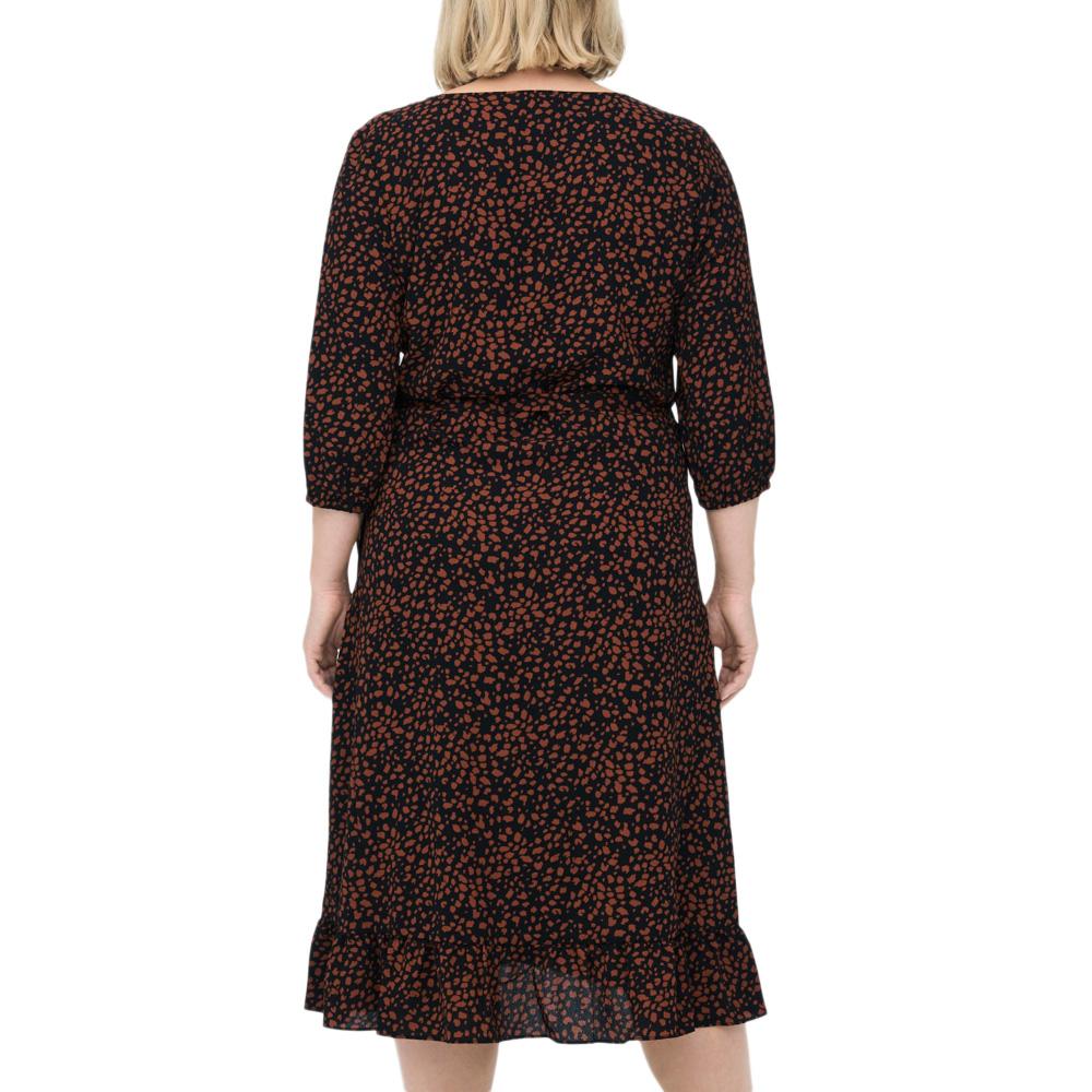 Robe Noir/Terracotta Femme Only Carmakoma Carluxlea vue 2