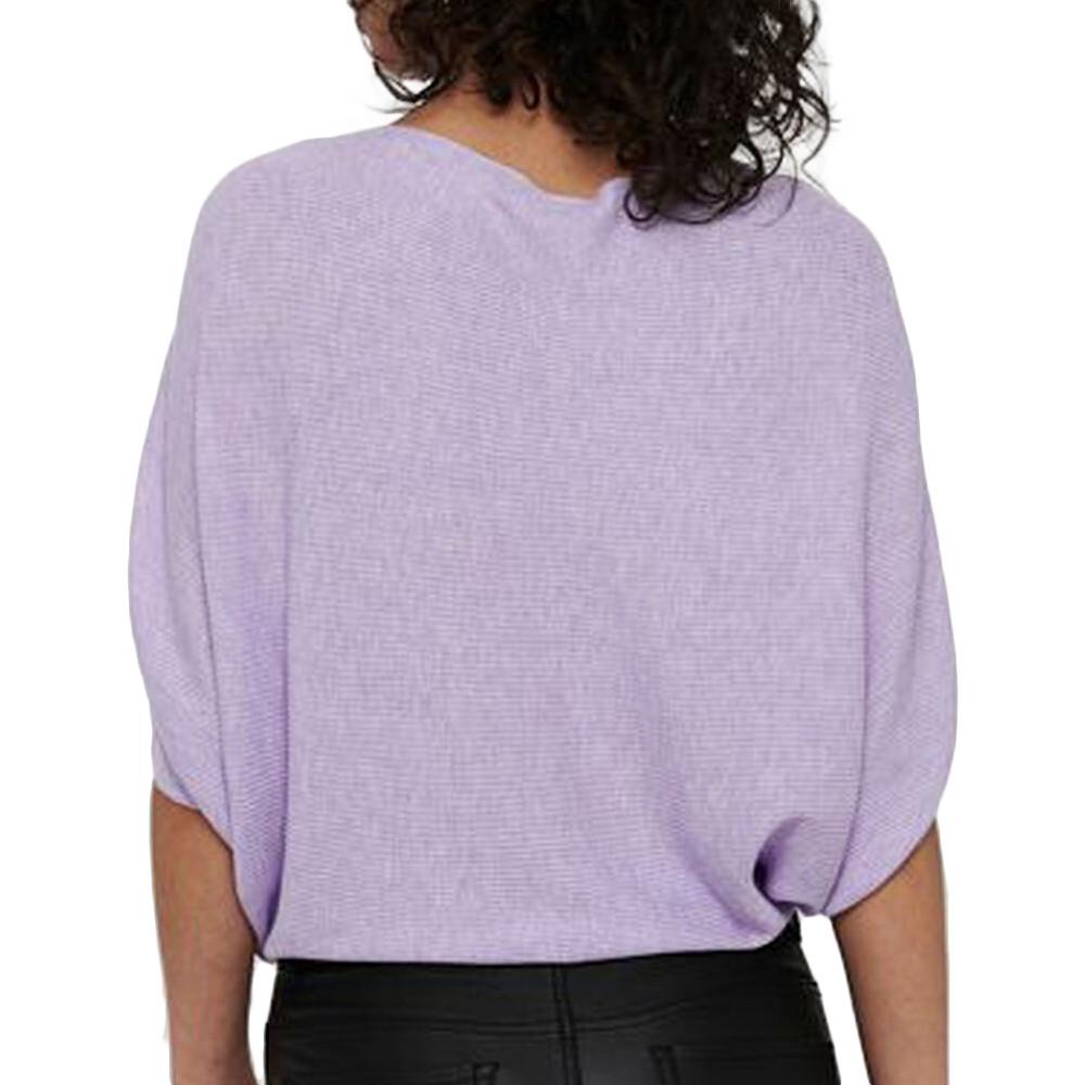 Pull Mauve manches 3/4 Femme JDY New Behave vue 2