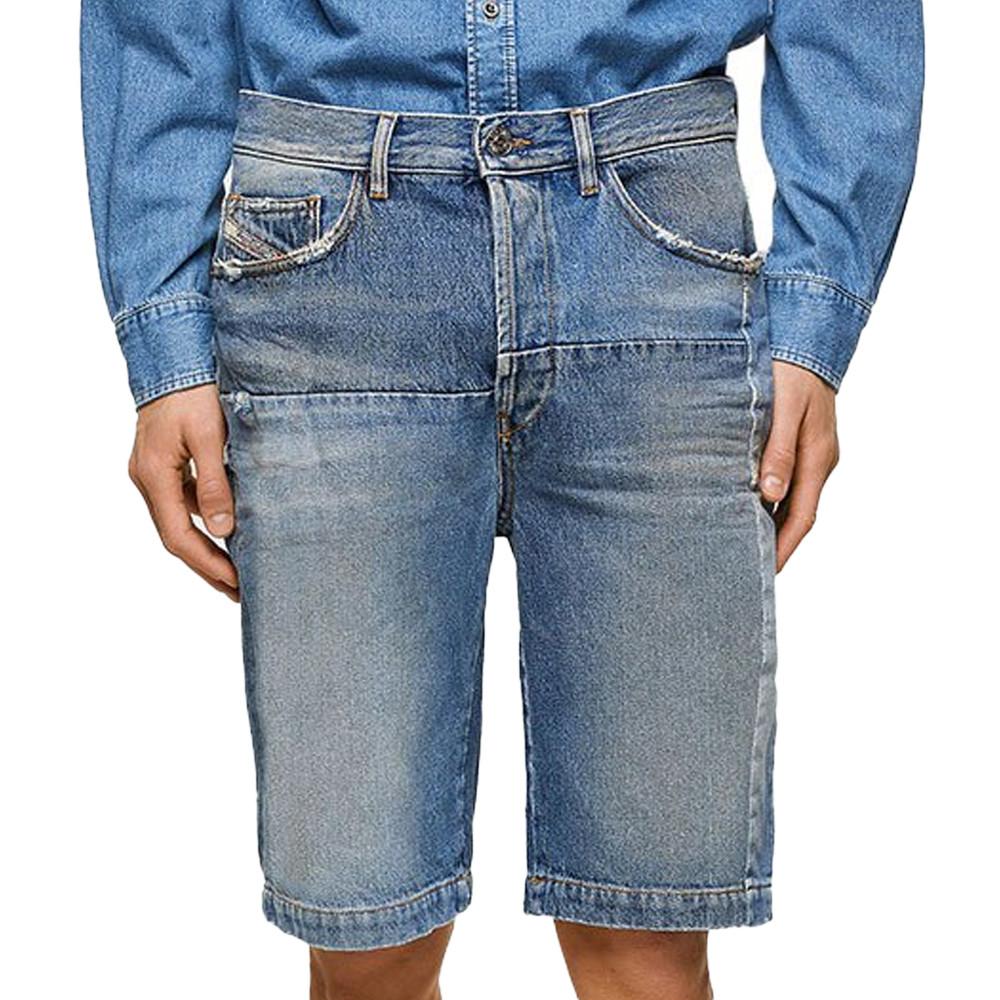 Short bleu Homme Diesel D-macs pas cher