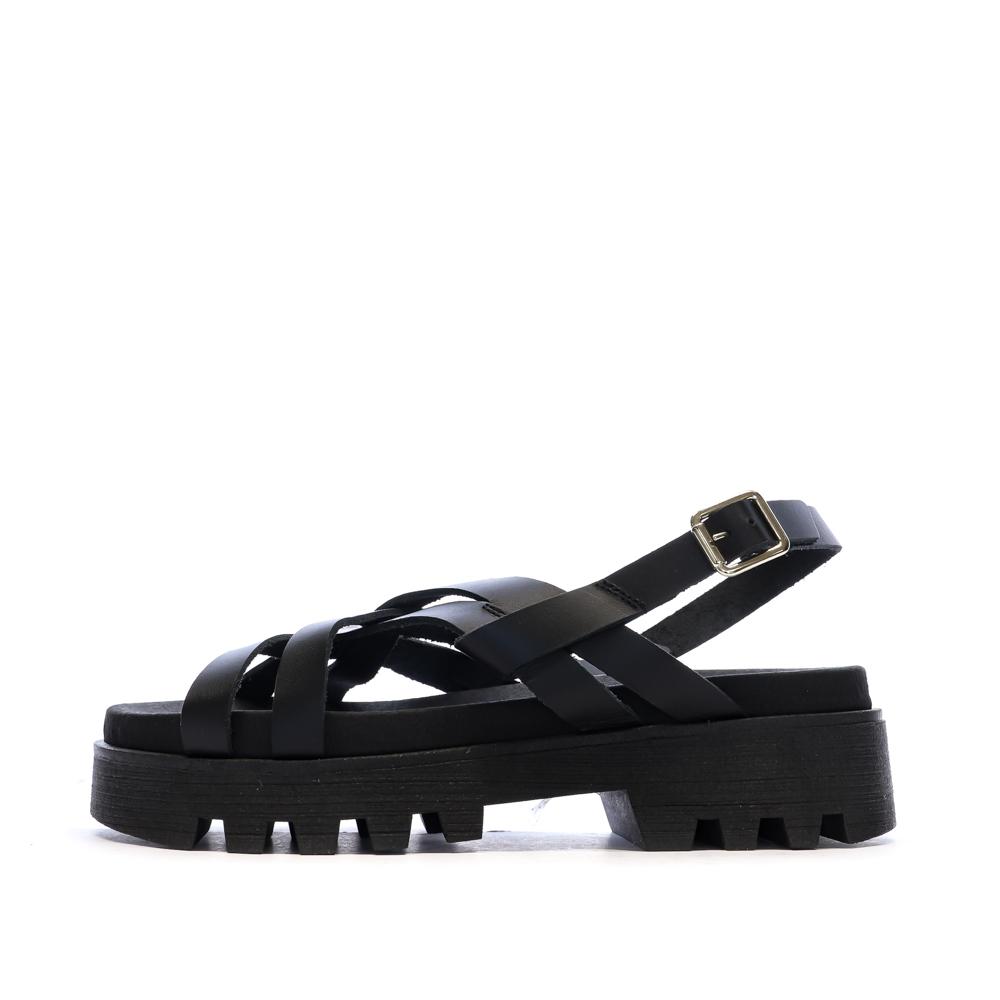 Sandales Noires Femme Pare Gabia Dafne pas cher