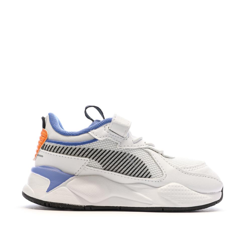 Baskets Blanches/Orange/Bleu Garçon Puma 395556 vue 2
