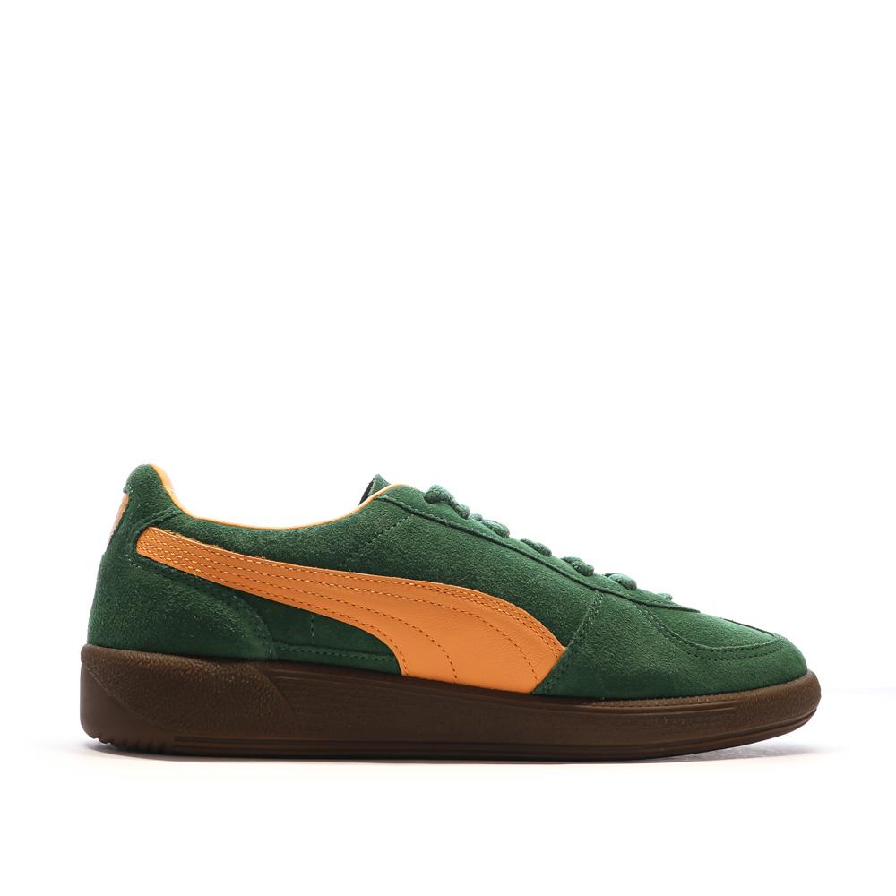 Baskets Vertes/Orange Homme Puma Palermo vue 2