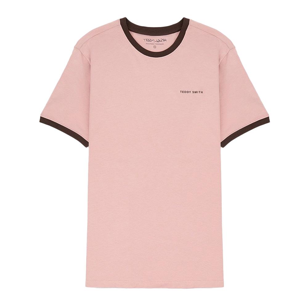 T-Shirt Rose Homme Teddy Smith Tee 2 pas cher