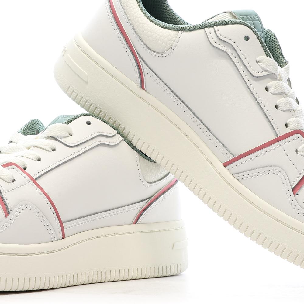 Baskets Blanches/Roses Femme Tommy Hilfiger Retro vue 7
