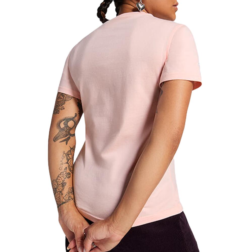 T-shirt Rose Femme Converse Bemy2k vue 2