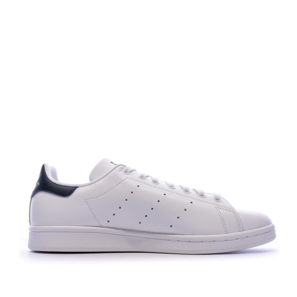 Baskets Stan Smith Blanches/Marines Homme Adidas M20325 vue 2