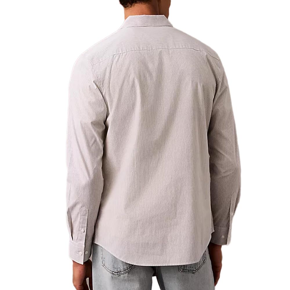 Chemise Rayures Slim Bleu Homme Calvin Klein Jeans Stripe Stret vue 2