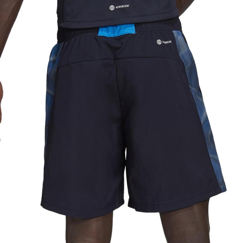 Short D'entrainement Marine Homme Adidas Season vue 2