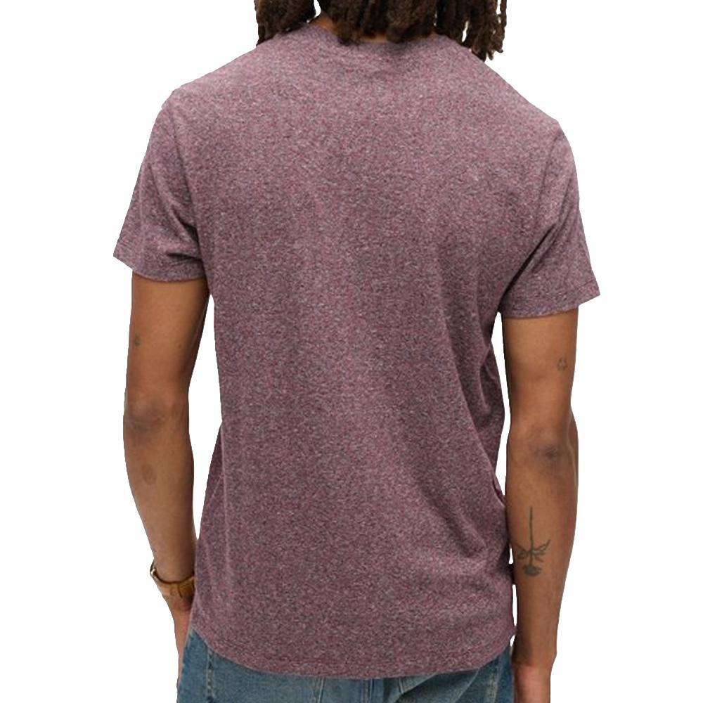 T-shirt Bordeaux Homme Superdry Vintage Logo M1011245A vue 2