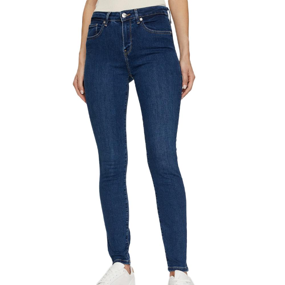 Jeans Skinny Bleu Foncé Femme Tommy Hilfiger Como pas cher