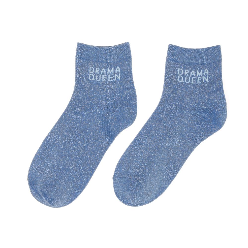 Blaue Damensocken Stella Green DRAMA QUEEN günstig