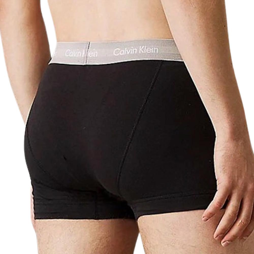 x3 Boxershorts Schwarz/Rot für Herren Calvin Klein Jeans Trunk 1 Ansicht 3