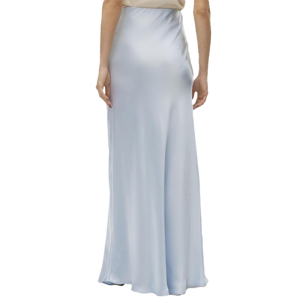 Jupe longue taille haute Bleu Vero Moda Beatrice vue 2