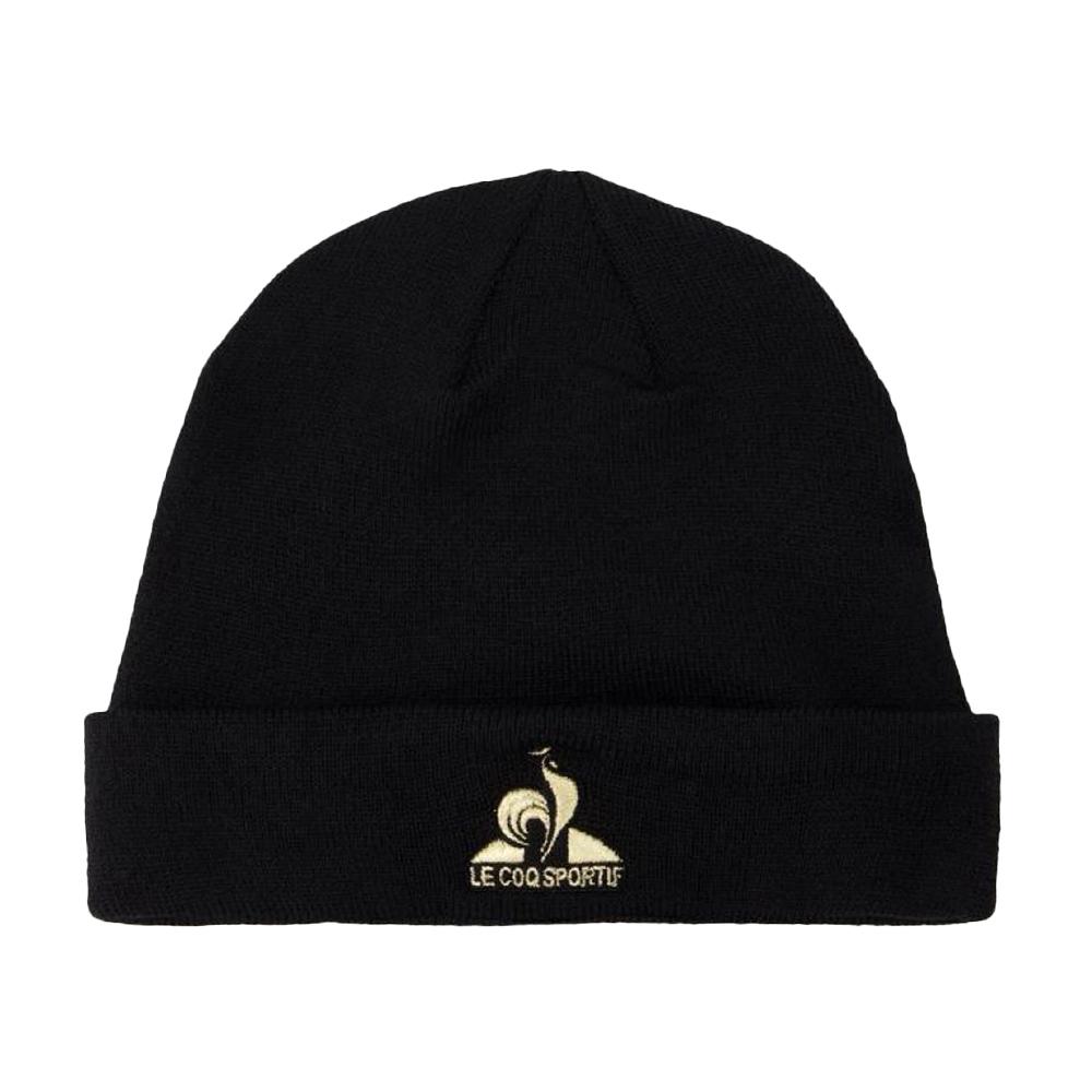 Bonnet Noir Mixte Le Coq Sportif Coq D'or N°1 pas cher