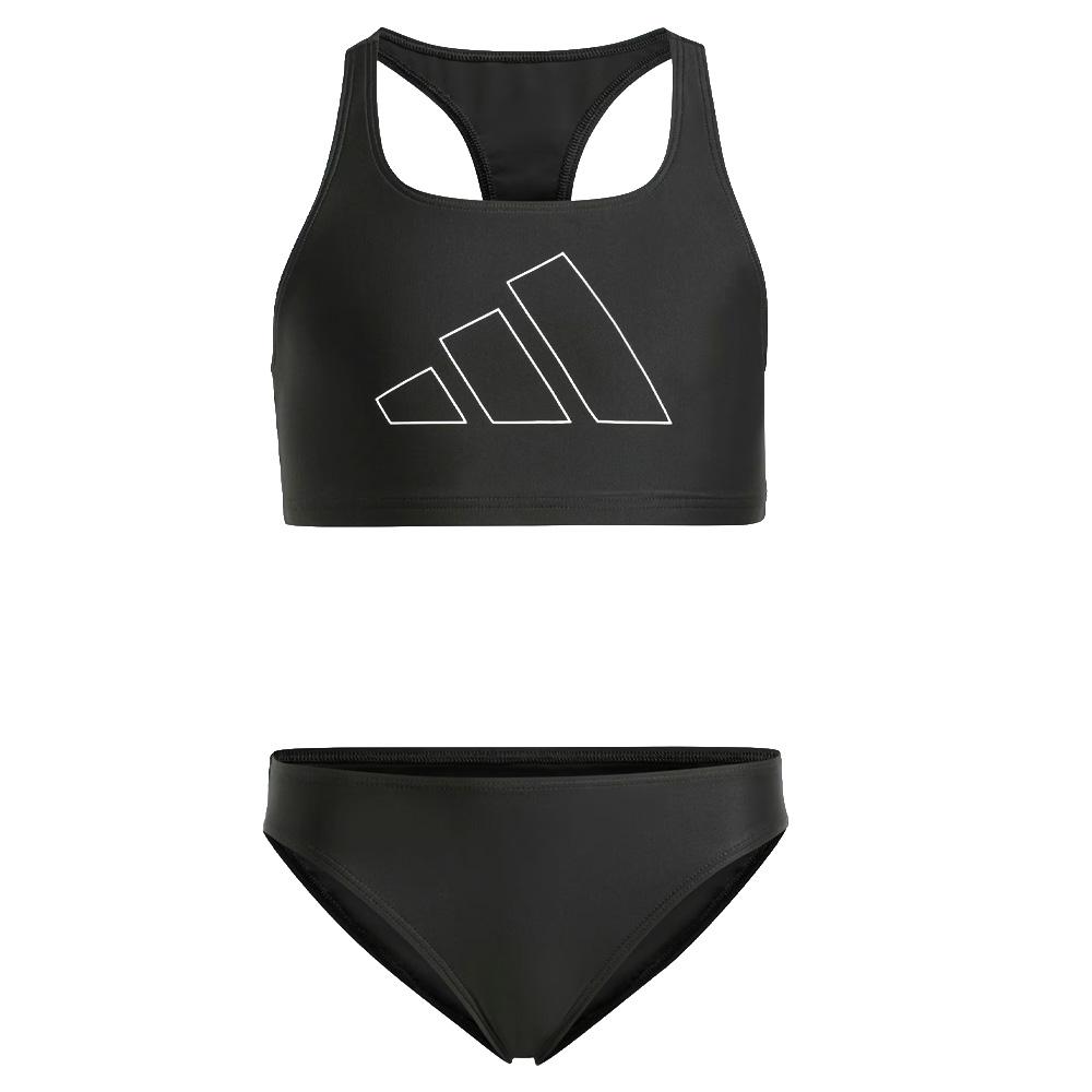 Maillot de bain Noir Fille Adidas Big Bars pas cher