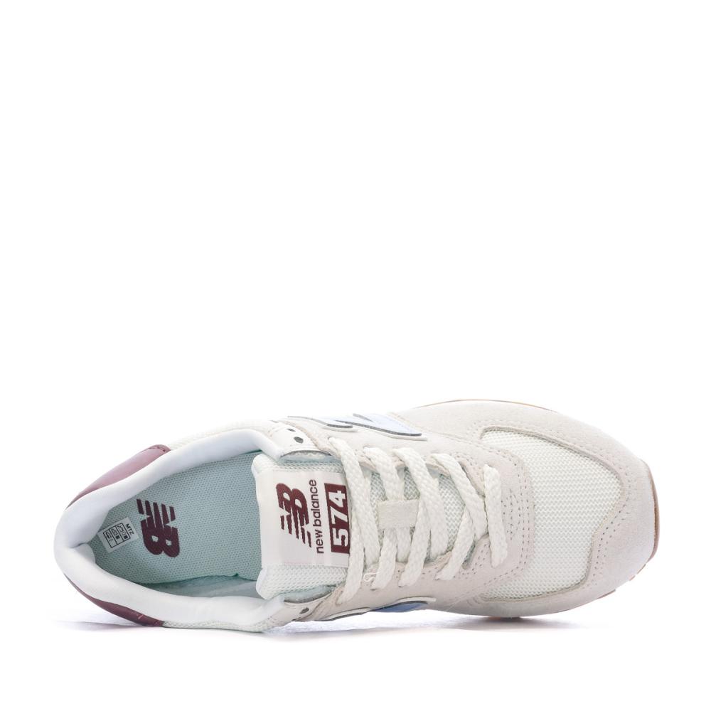 WL574 Baskets Ecrus Femme New Balance vue 4