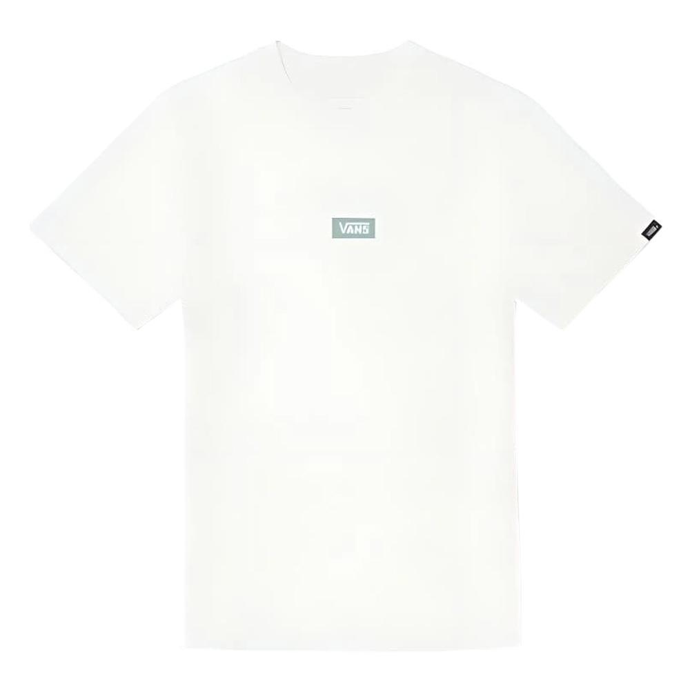T-Shirt Blanc Mixte Vans Logo Marshmallow pas cher