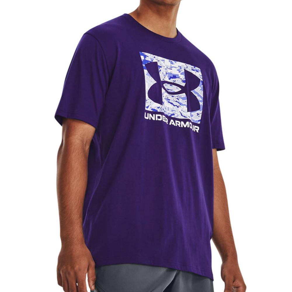 T-shirt Violet Homme Under Armour Camo pas cher