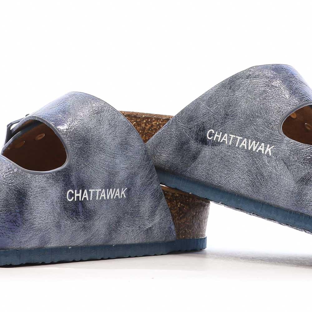 Sandales Bleu Femme Chattawak ORPHEE vue 7
