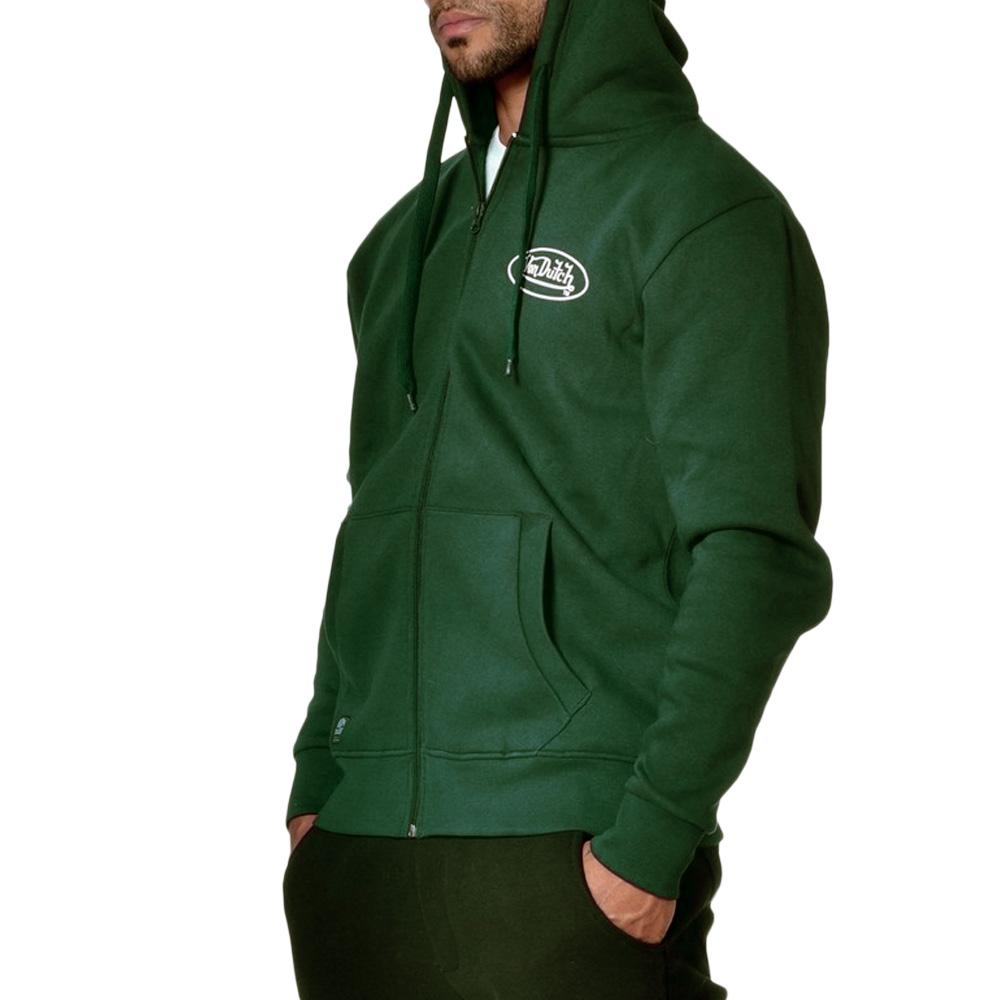 Sweat Zippé Vert Homme Von Dutch SLIRW vue 2