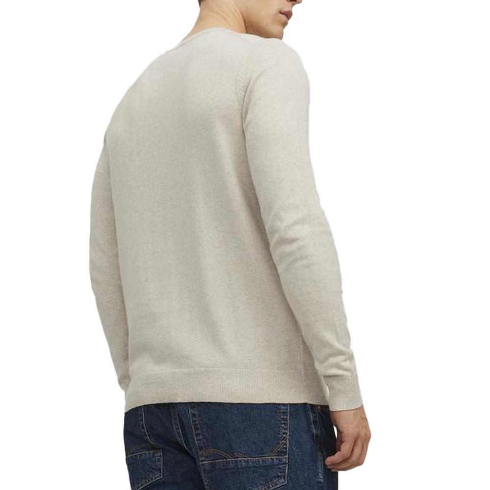 Pull Beige Homme Jack & Jones Whemil 12271785 vue 2