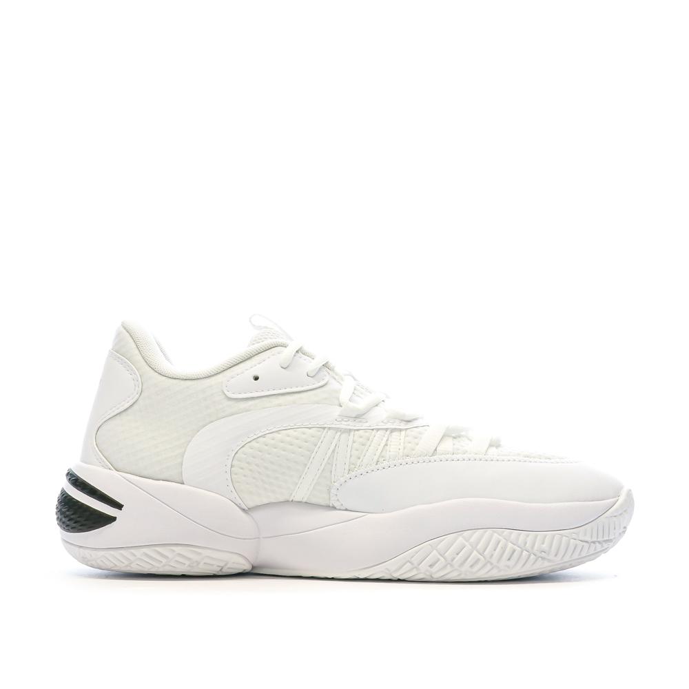 Chaussures de Basketball Blanches Homme Puma Court Rider 376646 vue 2