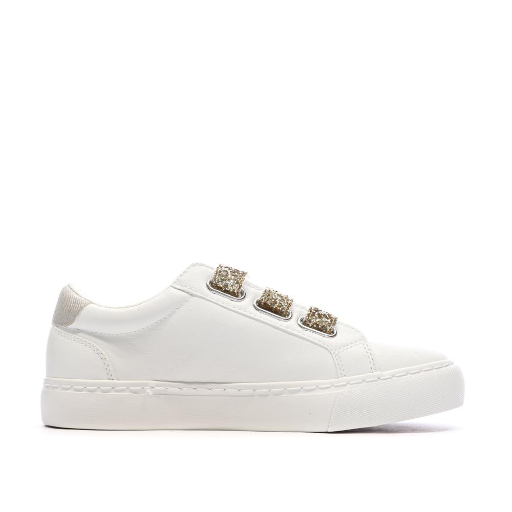 Baskets Blanche/Doré Femme Kaporal Tippyk vue 2