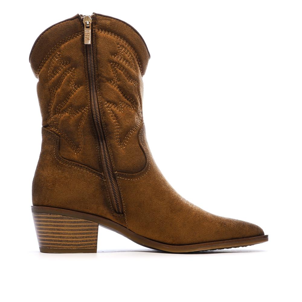 Santiags Basses Camel Femme Xti 144307 vue 2