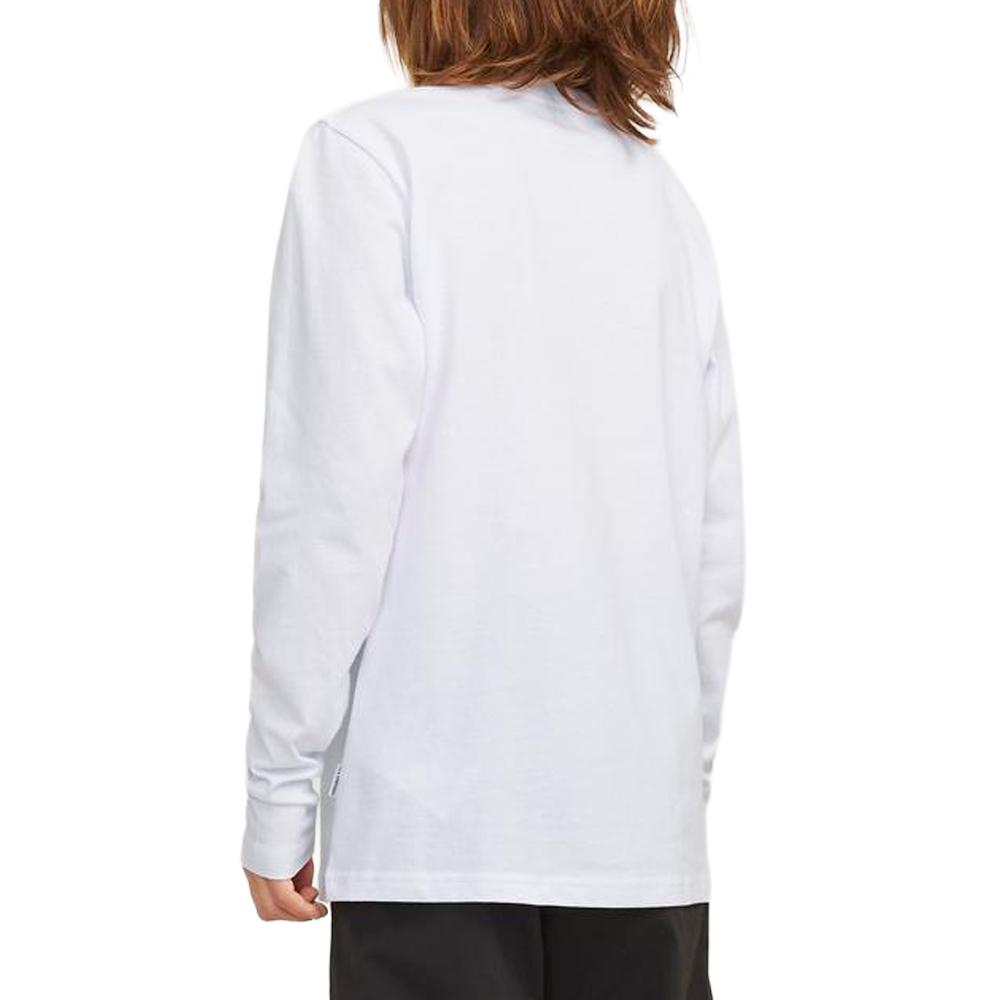 T-Shirt Blanc Garçon Jack & Jones Noho vue 2