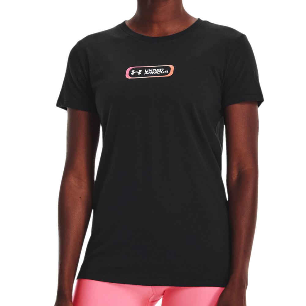 T-shirt Noir Femme Under Armour Gradient Pill pas cher