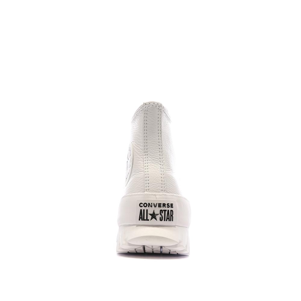 Baskets Blanches Femme Converse All Star Lugged A03705C vue 3