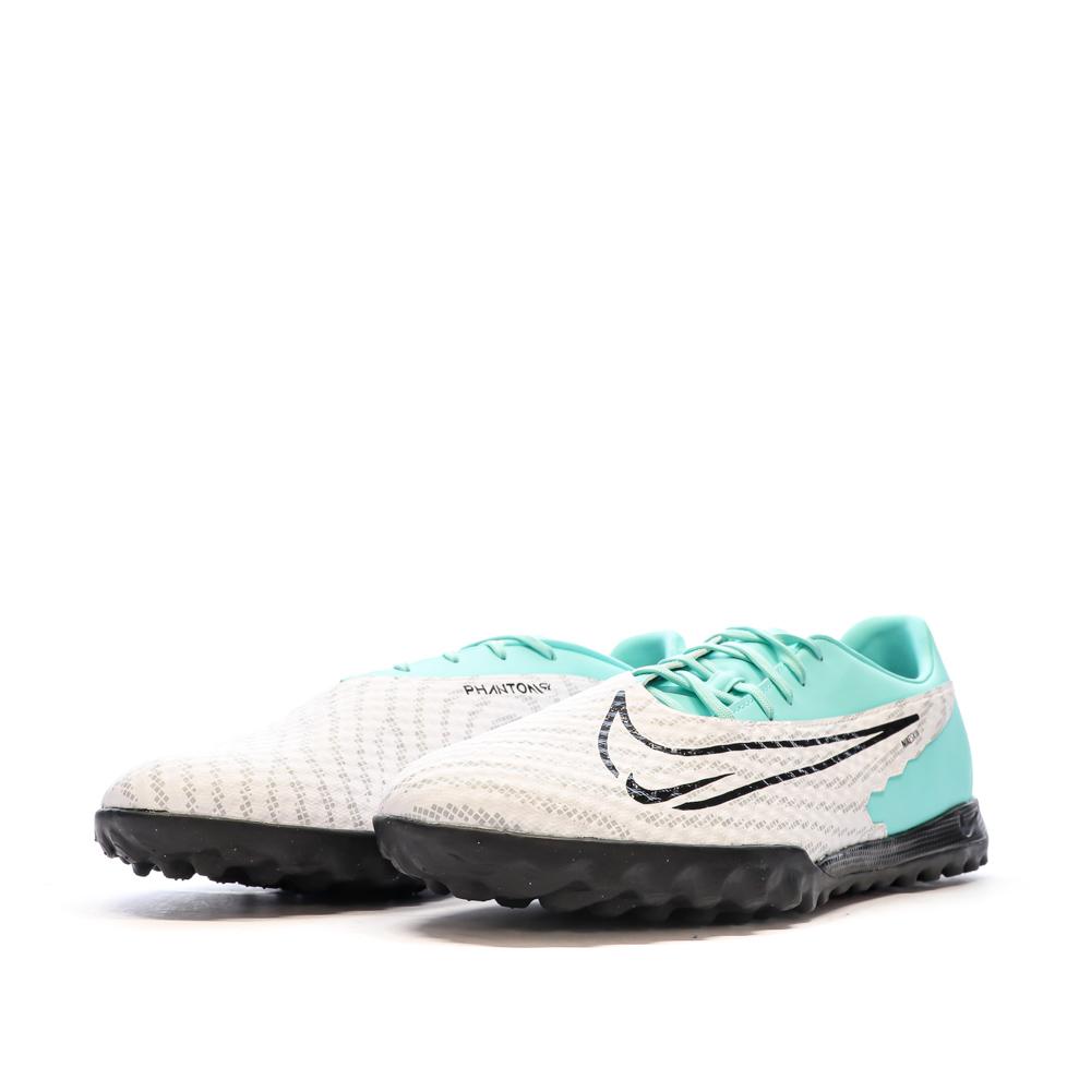 Chaussures de Foot Blanc/Vert Homme Nike Phantom GX Academy TF vue 6